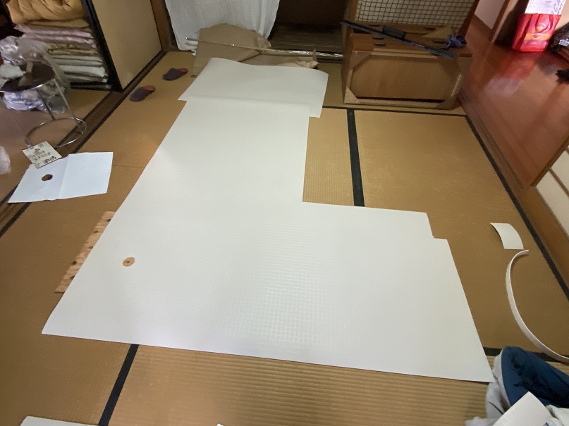 風呂場のクッションフロア新敷